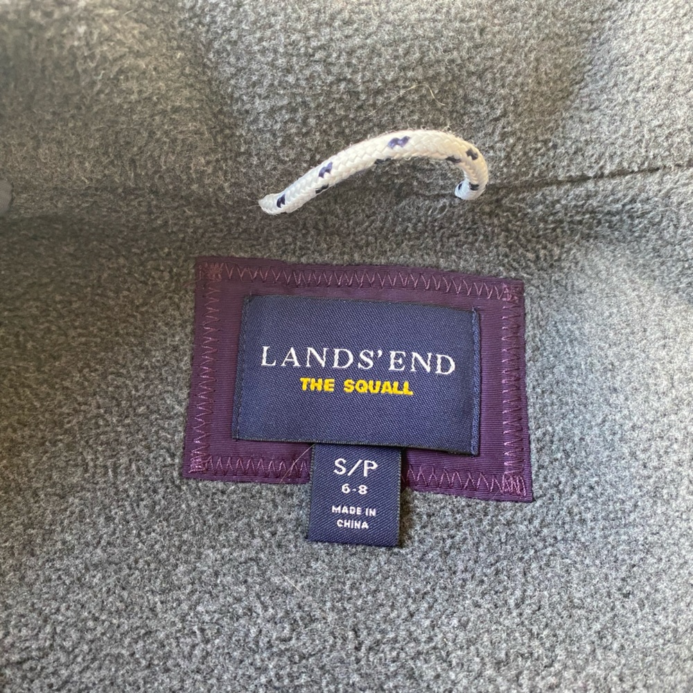 Lands’ End Women’s Squall Weatherproof Barn Fleece Puffer Jacket size Small 6–8 - Picture 10 of 12